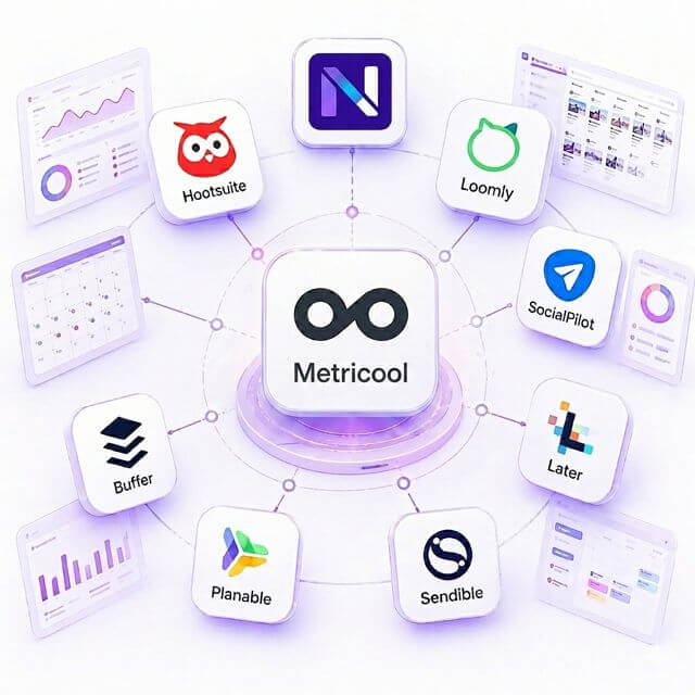 Порівняння сервісів автопостингу Metricool та Neyrova